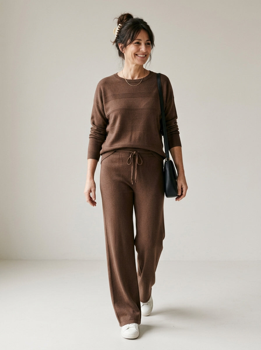 Ensemble douillet pull & pantalon large