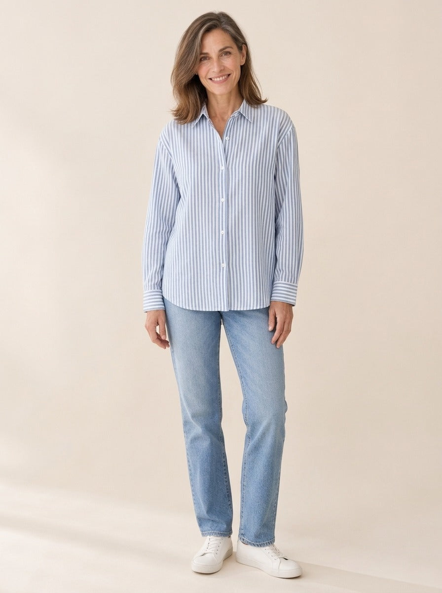 Jacqueline | Chemise rayée boutonnée