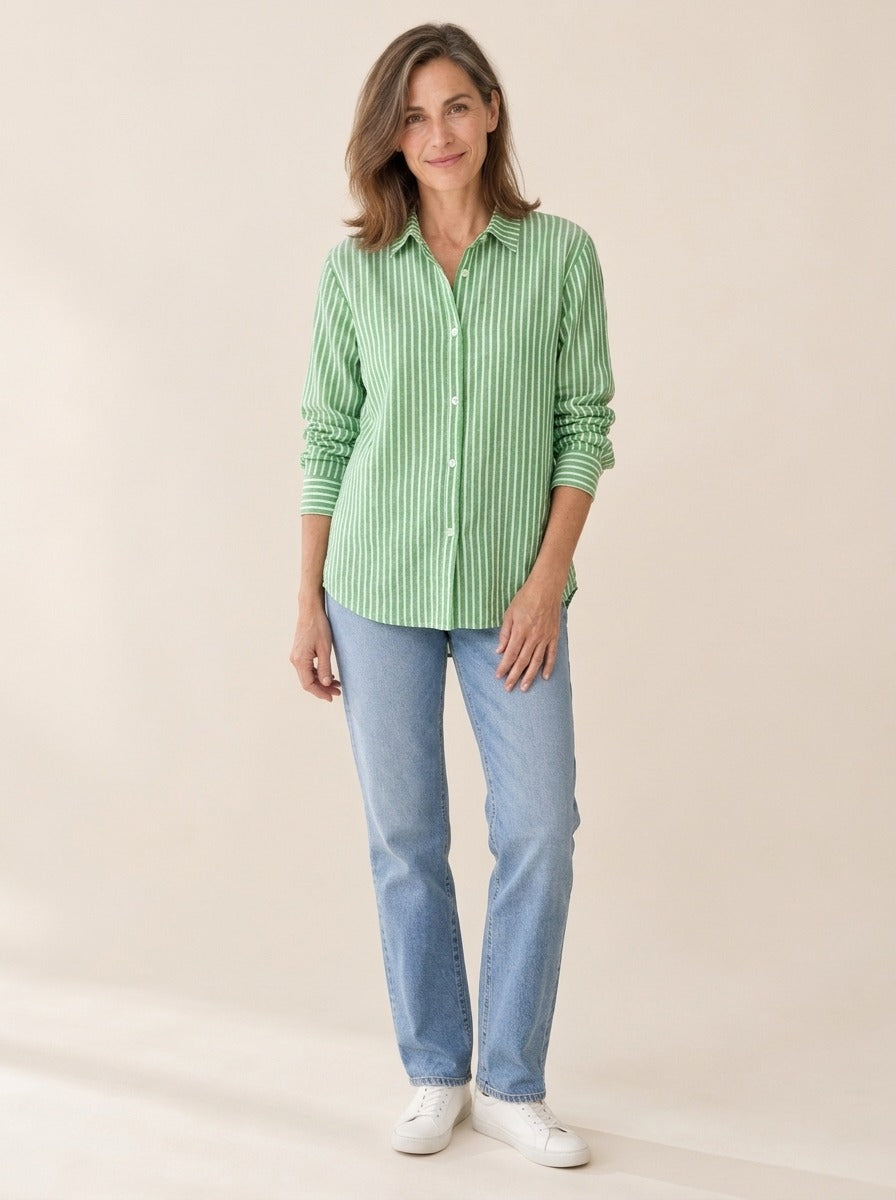 Jacqueline | Chemise rayée boutonnée