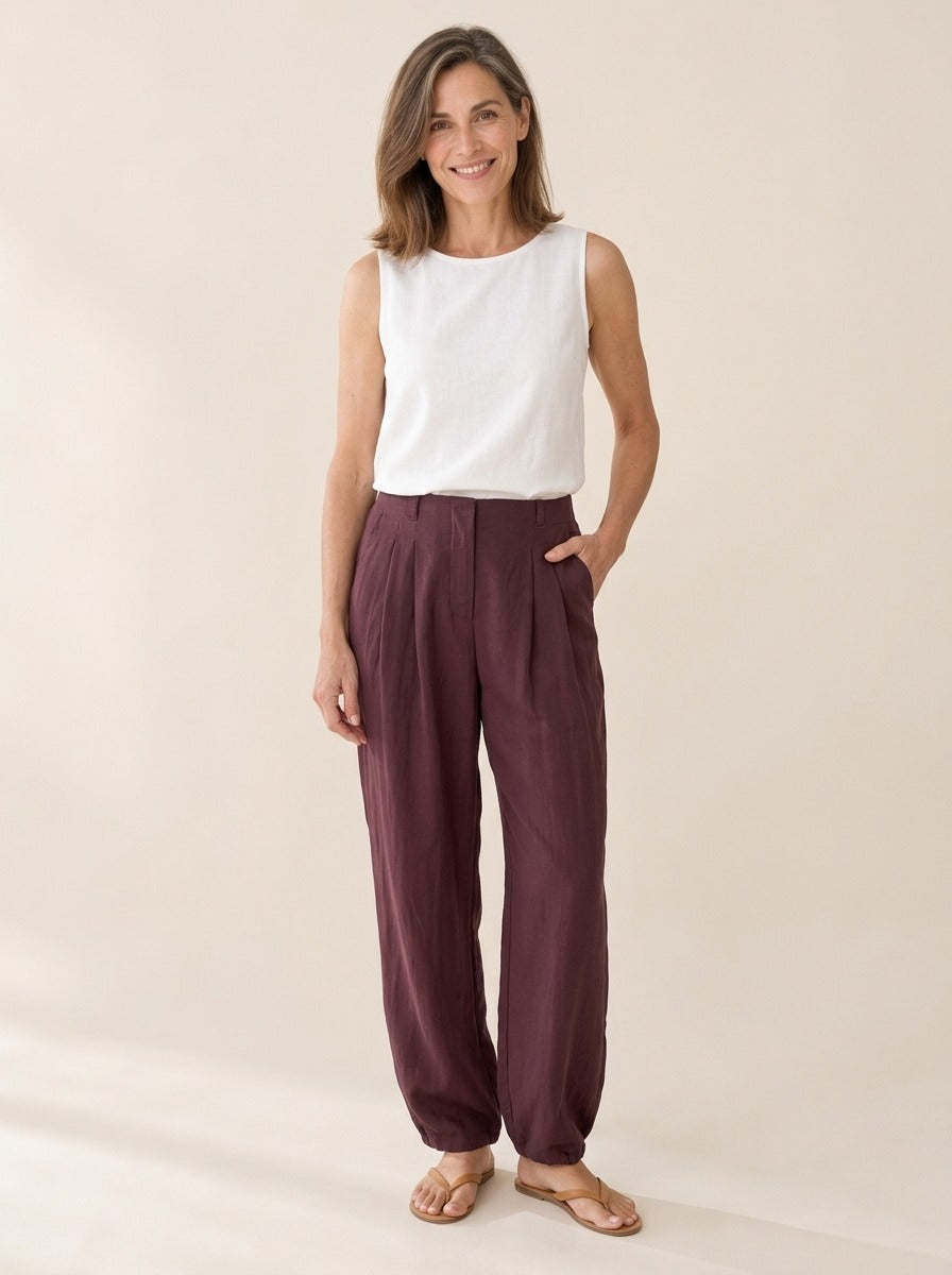 Sophie | Pantalon Marsha Acajou