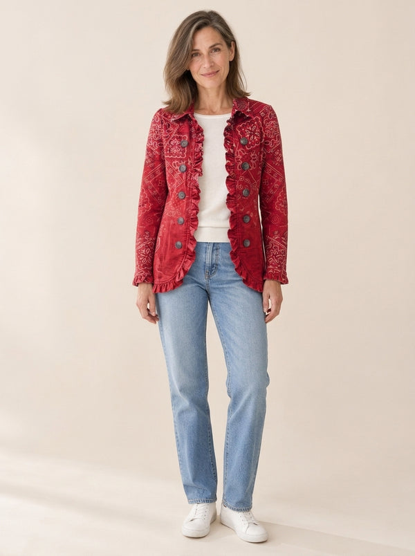 Criselle | Veste cachemire à volants
