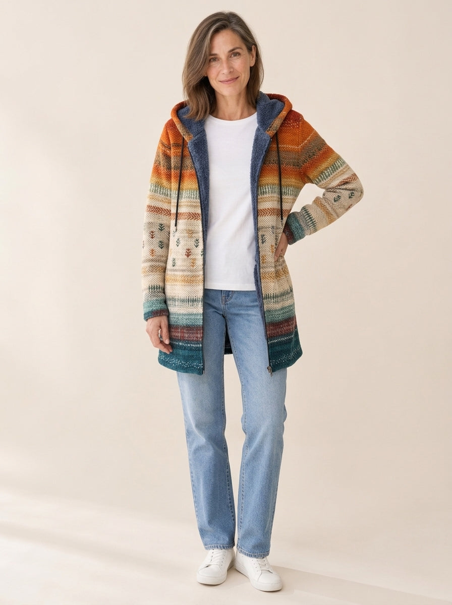 Manon | Veste rayures nordiques