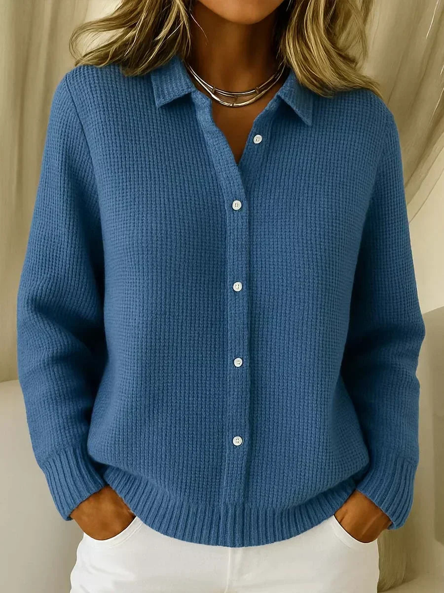 Katrina | Cardigan boutonné en maille texturée