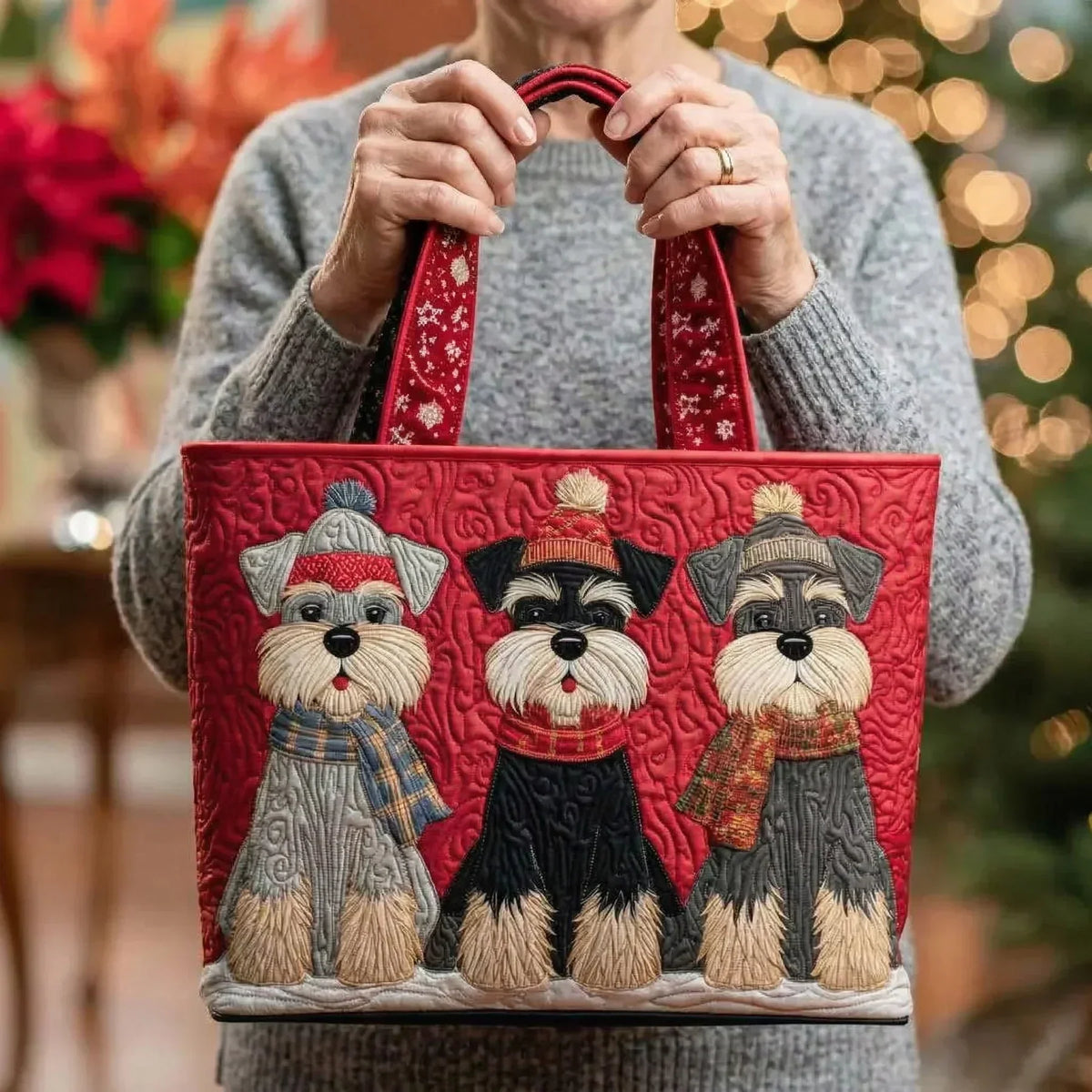 Adèle | Sac artisanal Trio de schnauzers