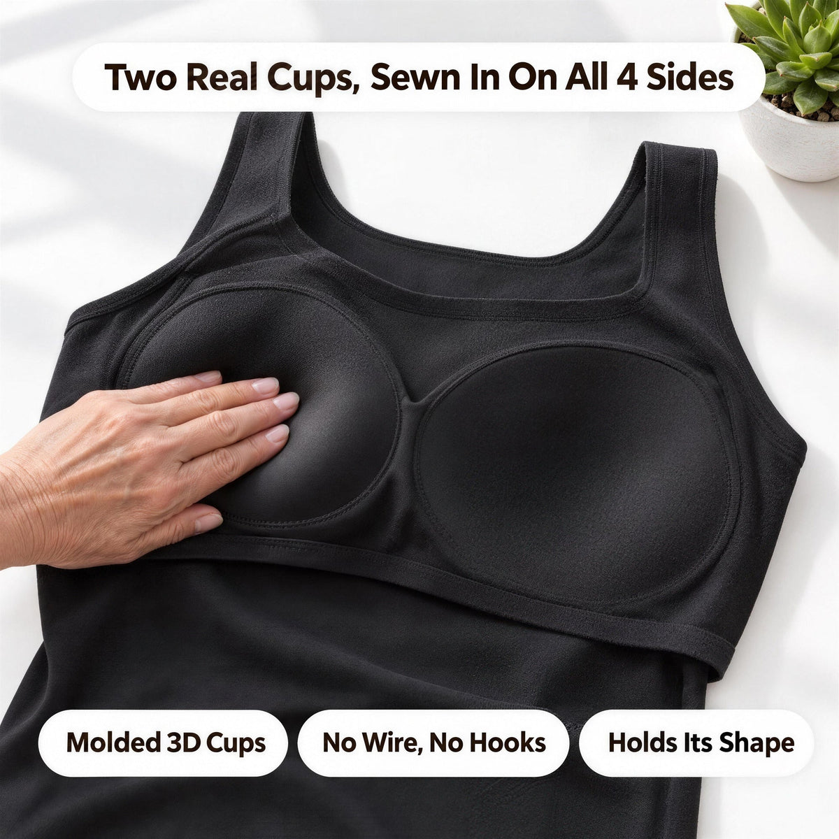 Le débardeur avec soutien-gorge intégré